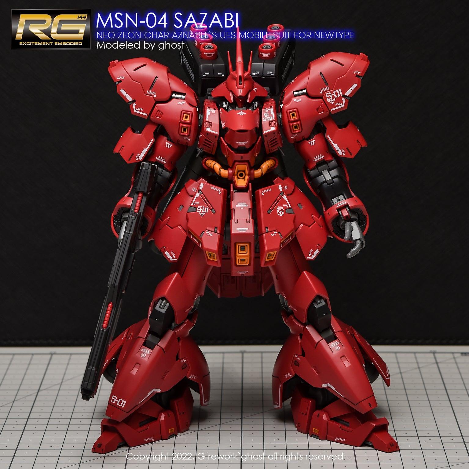 G-Rework [RG] MSN-04 SAZABI (decal v2.0) – Gundam Extra-Your BEST